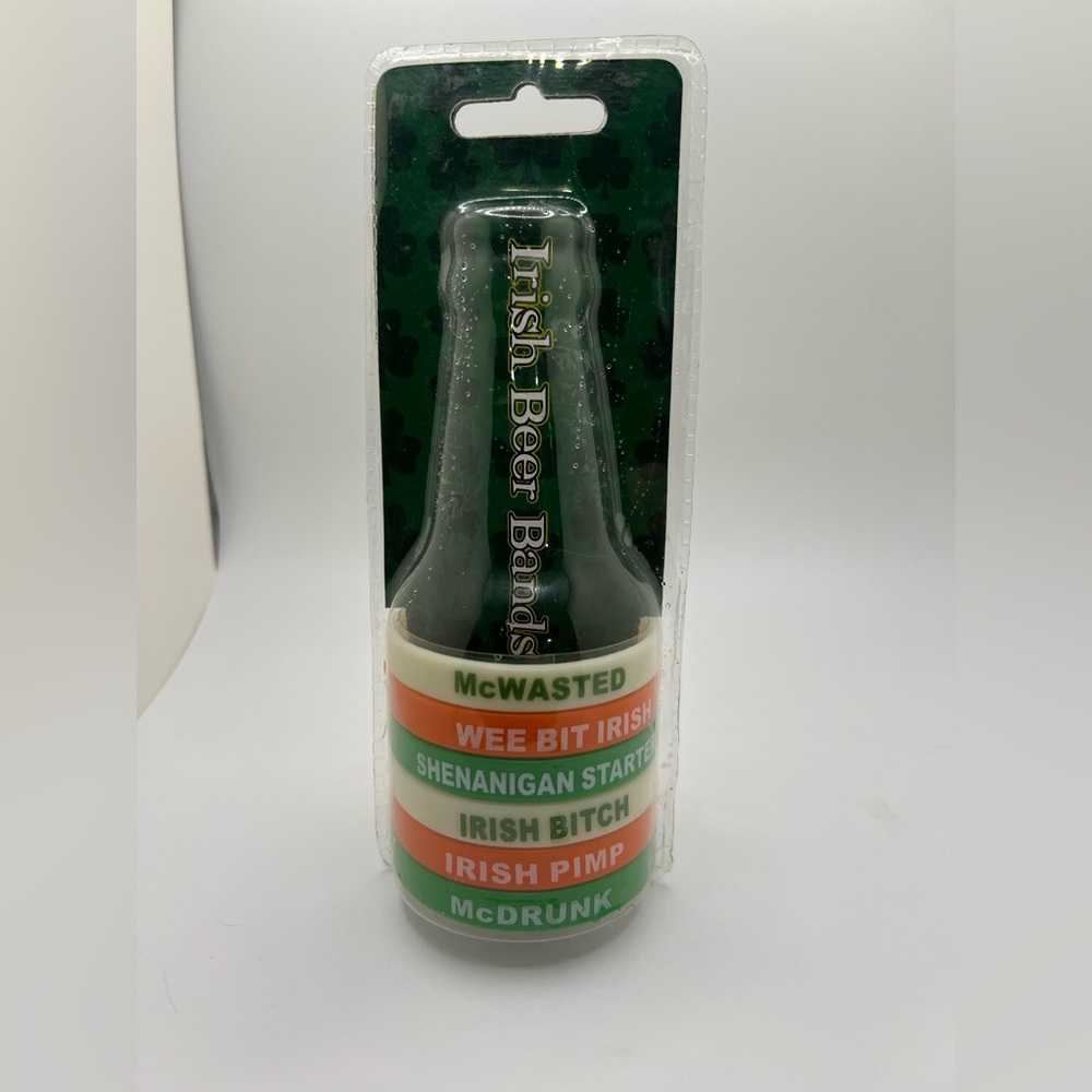 Spencers Rubber Beer Bottle Bands St Patricks Day Pack of 06